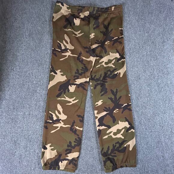 VTG Duck Bay Jungle Camo Jogger Pants Mens M Hunting Camouflage Sweatpants - Picture 2 of 7